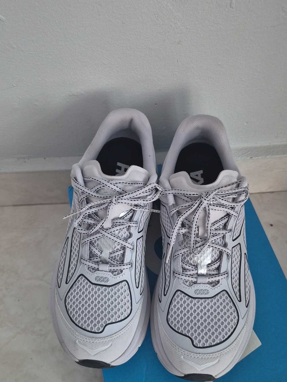 Hoka Men's Running Shoes - White with Black Accents
